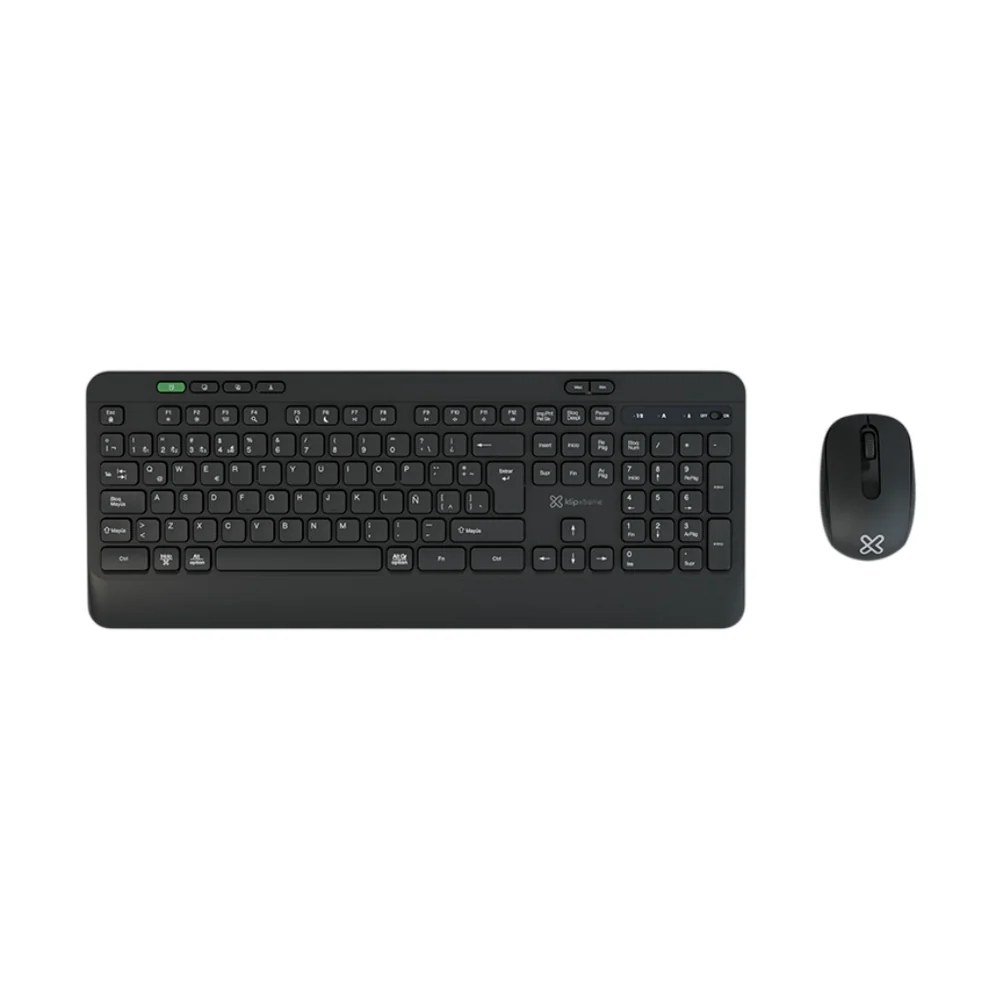 Teclado mouse Klip Xtreme encourage wireless duo, bluetooth y 2.4GHZ, multimedia, diseño
