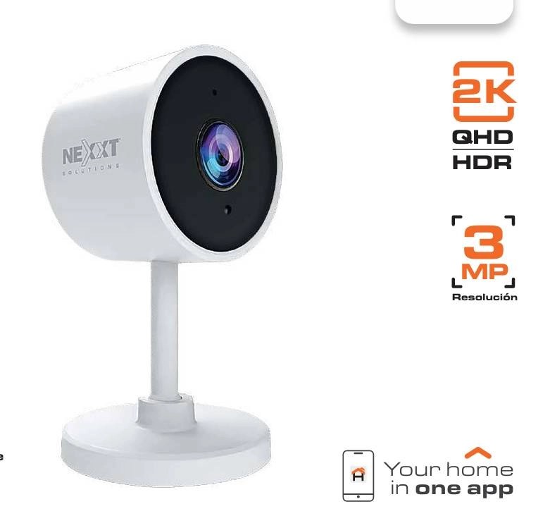 Cámara de vigilancia Nexxt smart wi-fi (home automation), 2K, fija, color dia y noche