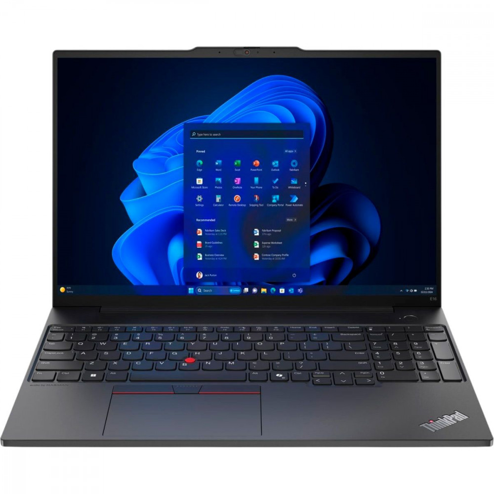 Laptop Lenovo thinkpad E16 gen 2, 16" ips wuxga, AMD ryzen 5 7535U, 8GB DDR5, 256GB SSD