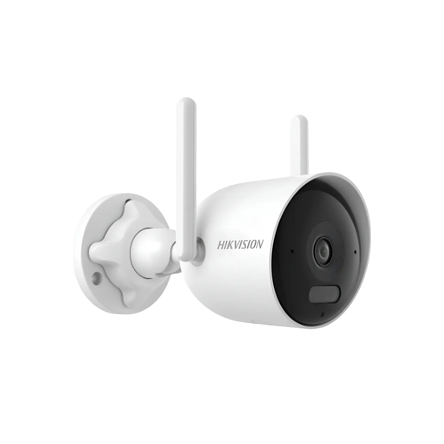 Cámara de vigilancia Hikvision bullet IP 4MP, dual light (30 MTS ir + 30 MTS luz blanca)