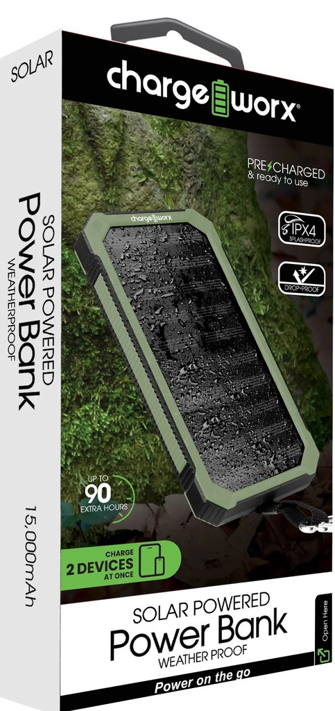Cargador de pared dual USB Chargeworx graffiti para smartphones & tablets, lila