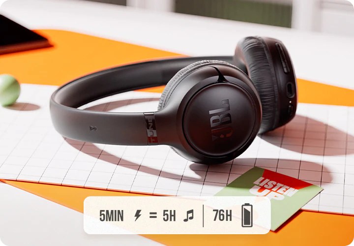 Audífono JBL tune 530, bluetooth 5.0, 57 horas para juego, USB-c.on- ear, JBL pure bass