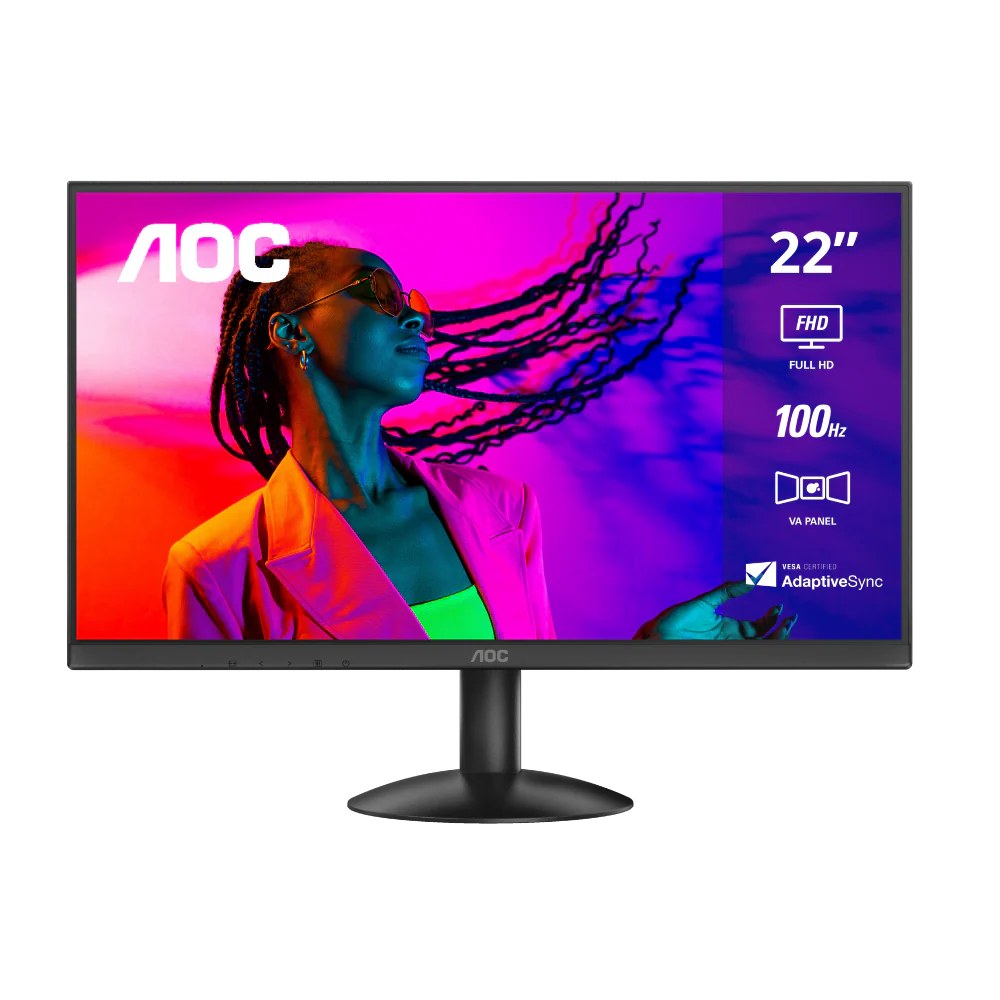 Monitor aoc 22" (21.5") 22B30HM2, FHD (1920X1080) 100HZ (120HZ overclock), panel ips, HDMI