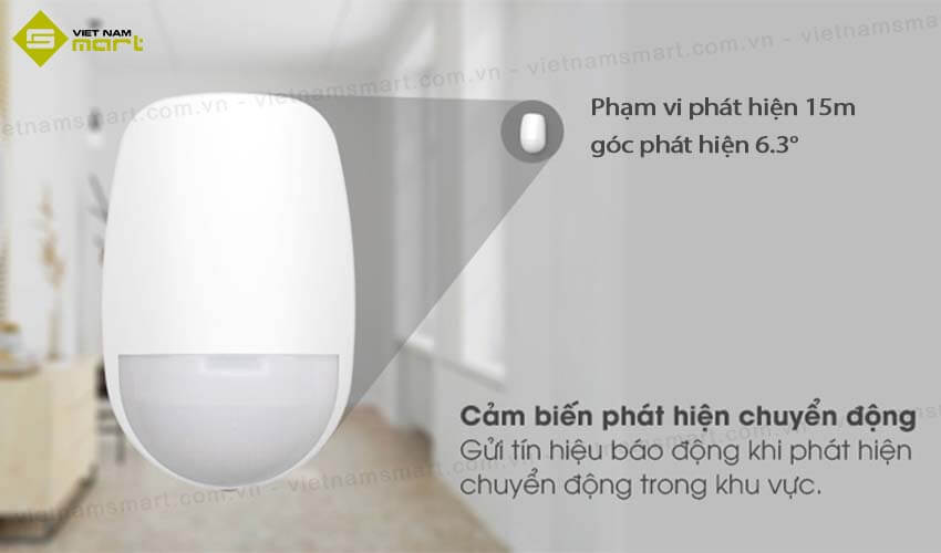 Detector pir inalámbrico Hikvision, 15M, interior, ax pro