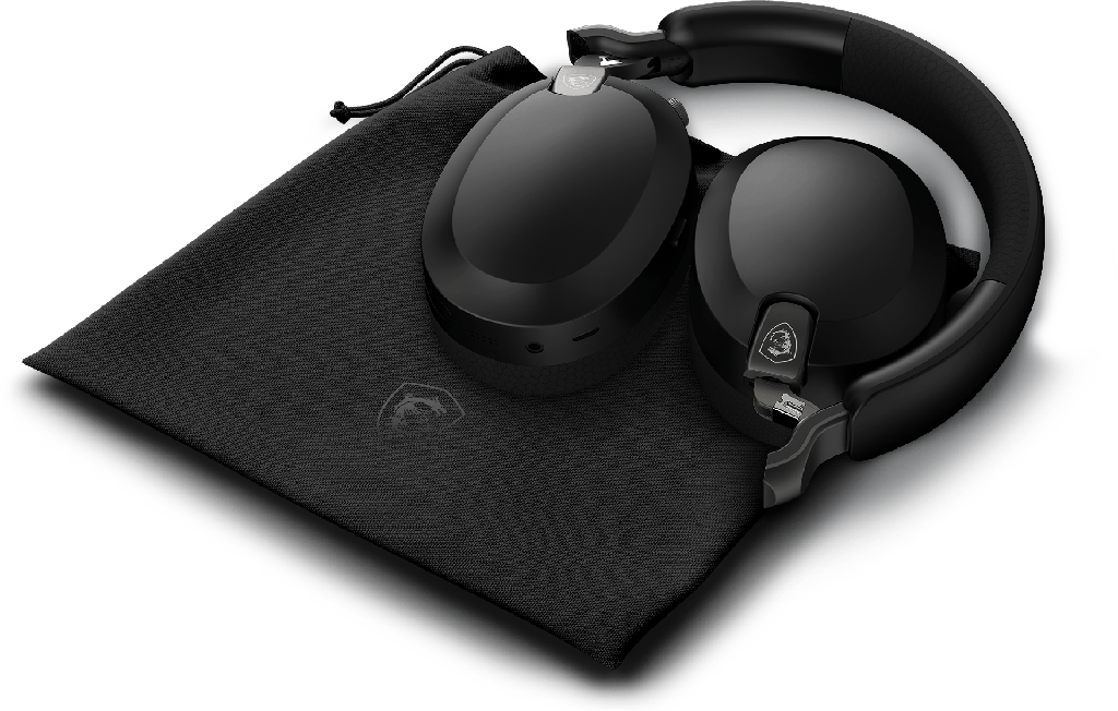 Audífono con microfono MSI maestro 500 w black, gaming headset, microfono con control