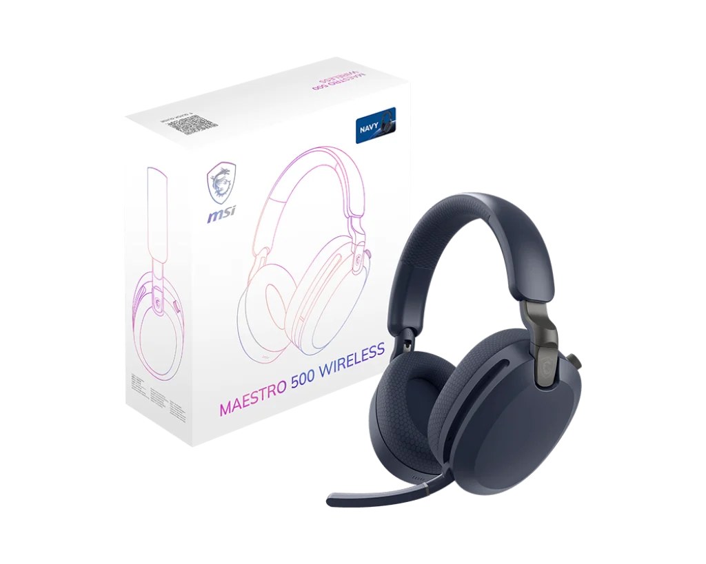 Audífono con microfono MSI maestro 500 w black, gaming headset, microfono con control