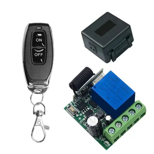 receptora de RF de 433 mhz Módulo receptor de relé de RF con interruptor de control remoto de relé de 12 v