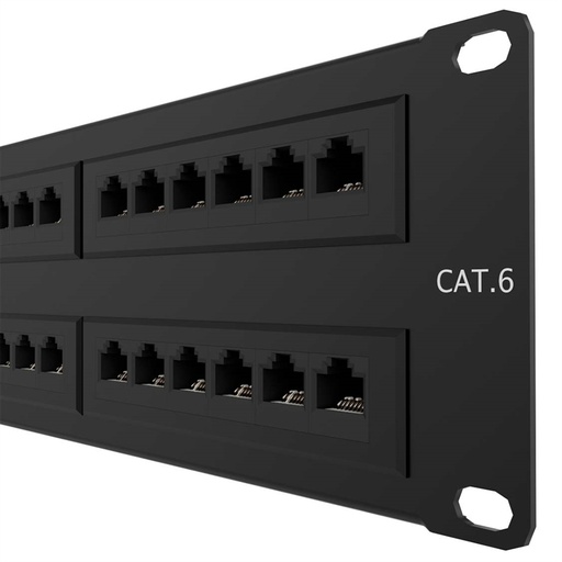Patch panel de 48 puertos, CAT6, Nexxt