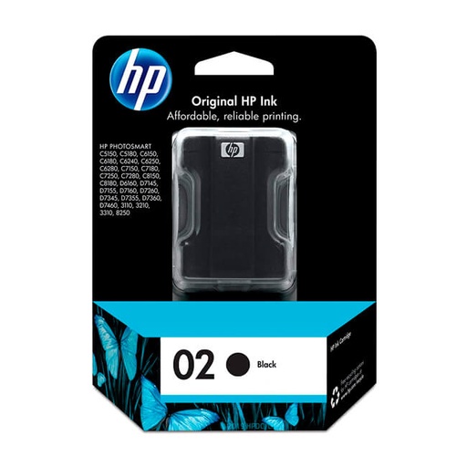 Cartucho HP 02 C8721WL negro 10ML para impresora