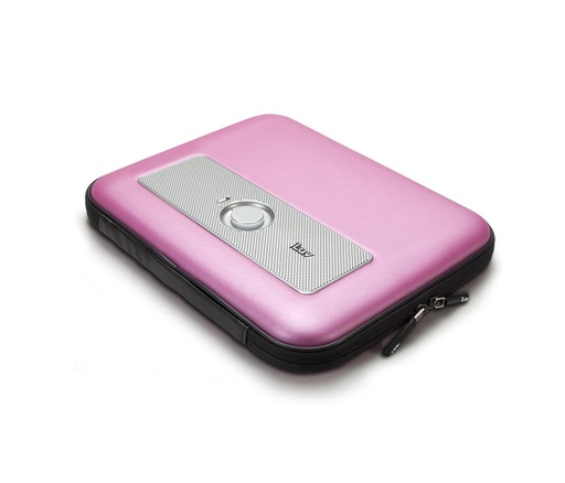 Cover iluv para ipad/ ipad 2, rosado con bocinas integradas, conector de audífono 3.5"