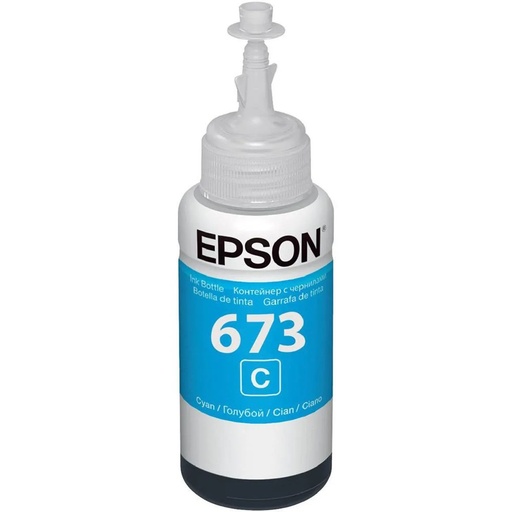 Botella de tinta Epson 673 azul para impresora L805, L810, L850, L1800 tramo 3 jaula