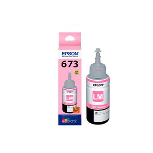 Botella de tinta Epson 673 magenta claro para impresora L805, L810, L850, L1800