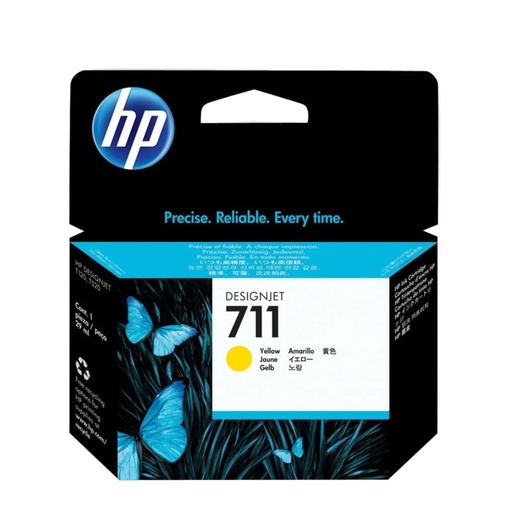 Cartucho HP 711 CZ132A amarillo 29ML