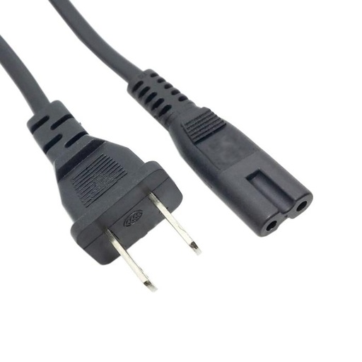 Cable corriente Agiler, 4 pies, negro 2 huecos