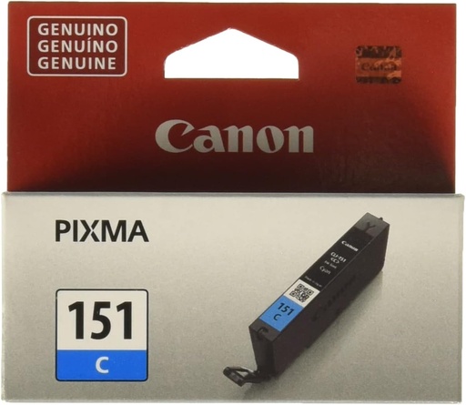 Cartucho Canon pixma cli-151 cyan, compatible con IP7210, MG5410, MG5510, MG6410, MX721