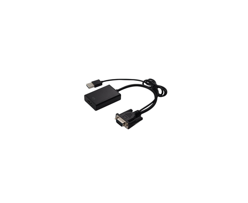 Adaptador convertidor VGA a HDMI con audio y fuente de corriente, Agiler (agi-1218)
