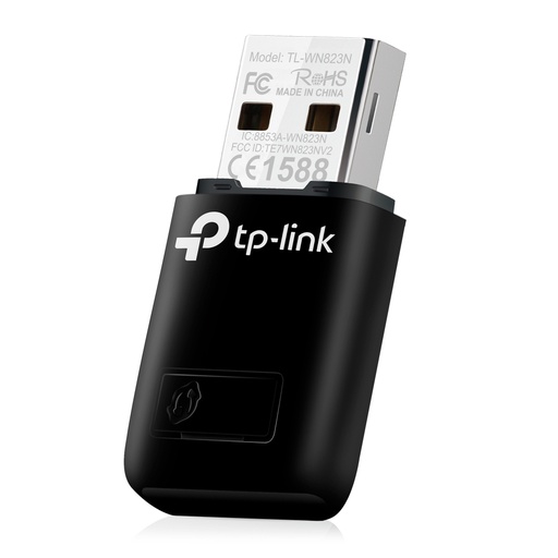 Adaptador de red USB WIFI TP-Link TL-WN823N, 2.4GHZ/300MBPS, 802.11B/g/N, WPS