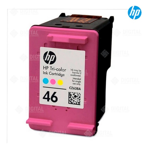 Cartucho HP 46 CZ638AL tricolor 26ML