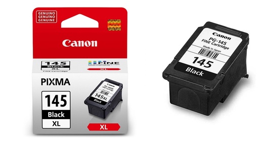 Cartucho Canon PG-145XL negro, compatible con pixma IP2810, MG2410 y MG2910, CR-120 (12 ML)