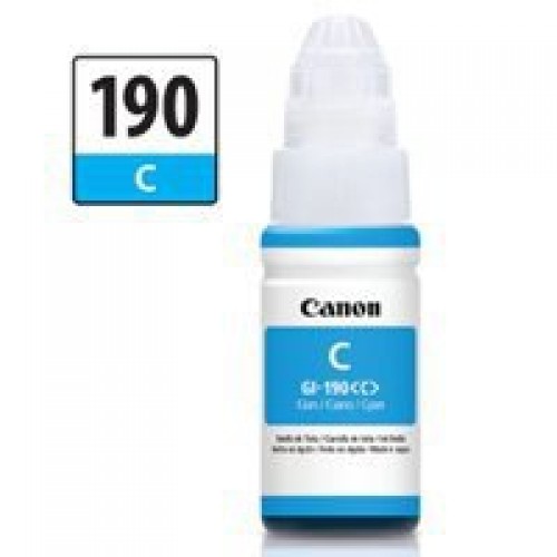 Botella de tinta Canon gi-190 cyan 70ML, compatible con pixma G3100, G2100, G1100, G1110