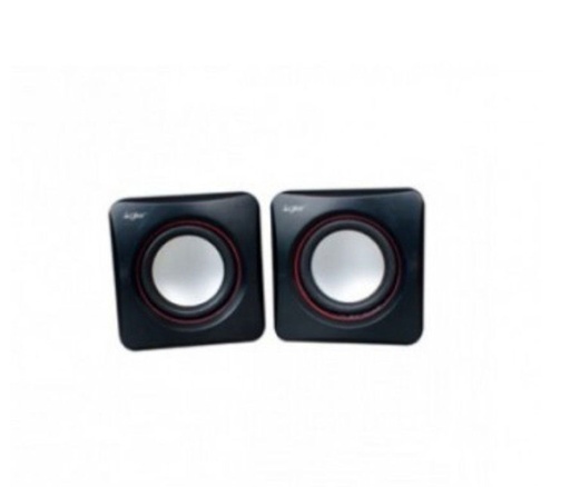 Bocina USB Agiler, 300W, blanca/negro, control de volumen