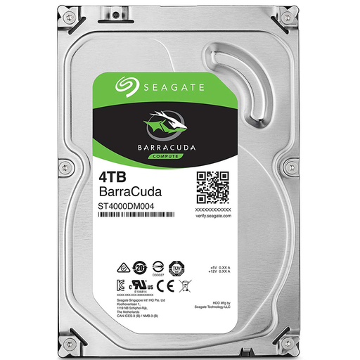 Disco duro 4TB interno Seagate barracuda SATA 6.0GB/s 3.5" 5900RPM/64MB