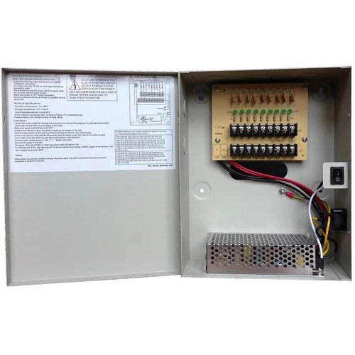 Caja de distribucion power box (fuente) para cámara de seguridad clickcam 9 canales 10 amp