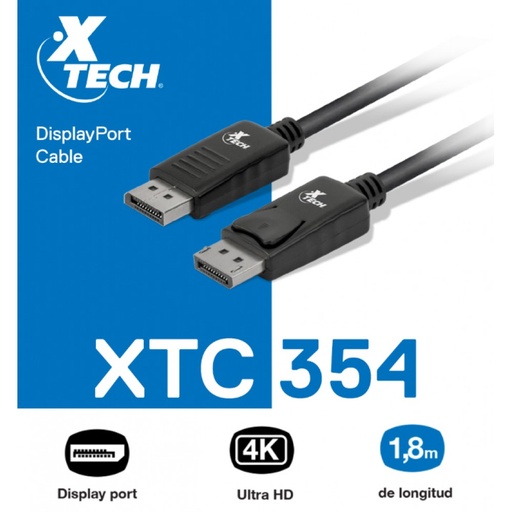 Cable Xtech displayport macho
