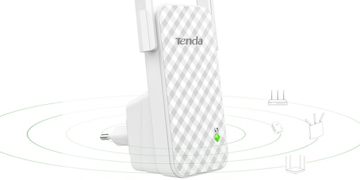 Repetidor wireless tenda N300, 2.4GHZ/300MBPS, 2 x 3DBI externo no desmontable, IEEE802.11B