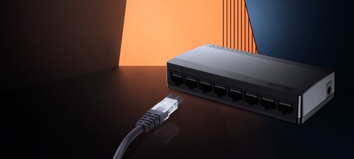 Switch 8 puertos tenda SG108, no administrable, 10/100/1000, gigabit: CAT.3 or above