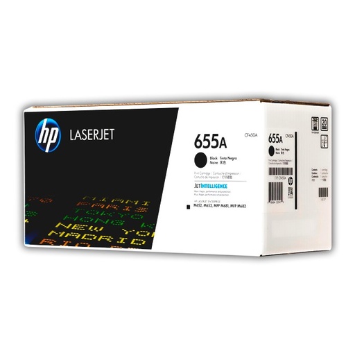 Tóner HP 655A CF450A negro 12,500 páginas