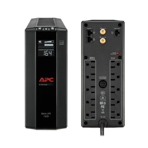 UPS APC BX1500M-LM60 back-UPS pro, 1.5KVA(1500VA), 900 watts, input 88-139 v / output 120V