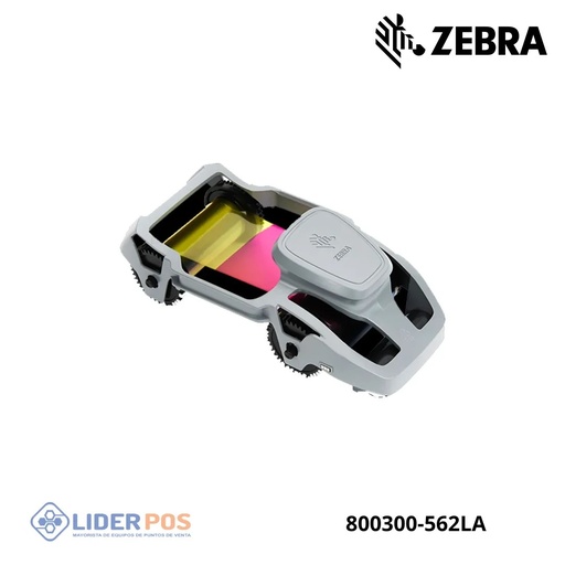 Cinta para impresora de tarjetas zebra ZC300, color ymcpko, rendimiento de 200 impresiones