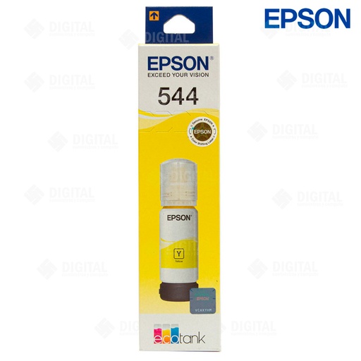 Botella de tinta Epson T544 yellow para impresora L1250, L1110, L3110, L3150, L5190, L3210