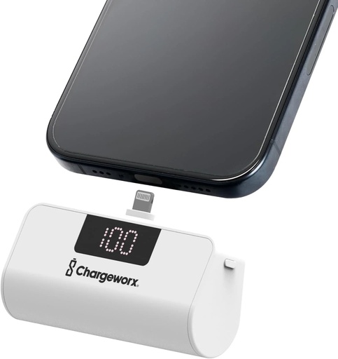 Audífono con microfono Chargeworx earpods, blanco (CX9021WH)