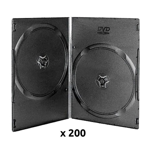 Caja vacia de DVD Philips 7MM, PP, negro