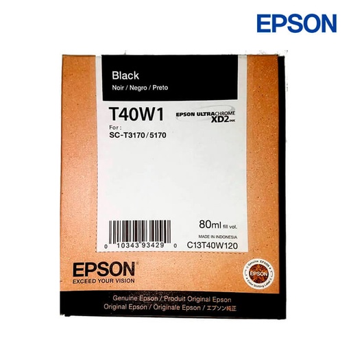 Cartucho Epson XD2 T40W black, compatible con surecolor T3170 & T5170 printers