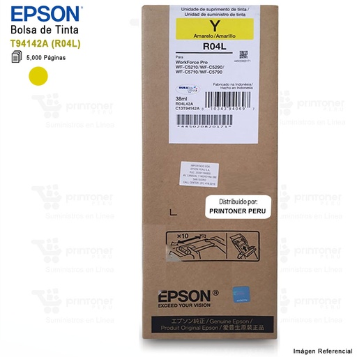 Bolsa de tinta Epson T941 magenta, compatible con Epson C5210/ 5790 & WF C13T94132A