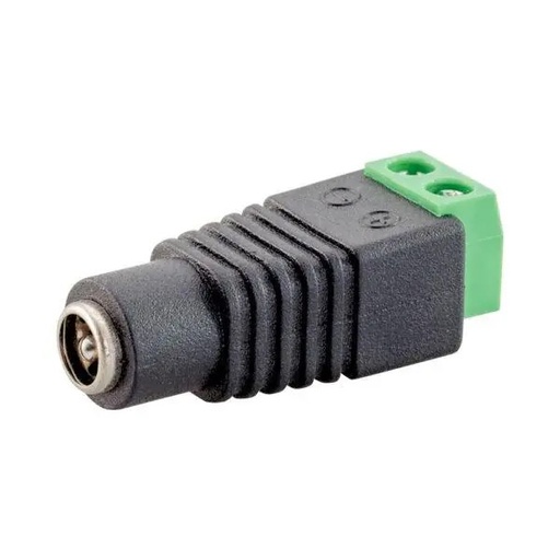 Conector DC hembra de 3.5" a 12V JR.53, para cámaras de seguridad (JR-53)