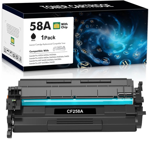 Tóner HP 58A CF258A negro 3,000 páginas