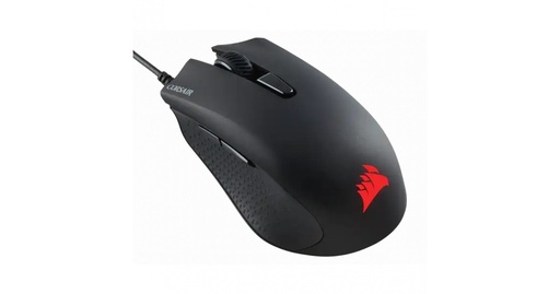 Mouse corsair harpoon pro gaming, óptico usb, 6 botones programable, velocidad 12000 DPI