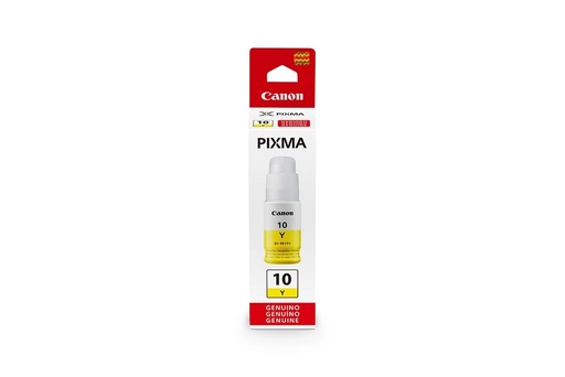 Botella de tinta Canon gi-10 amarillo, 70ML, compatible con impresora gi-10, G5010, G6010