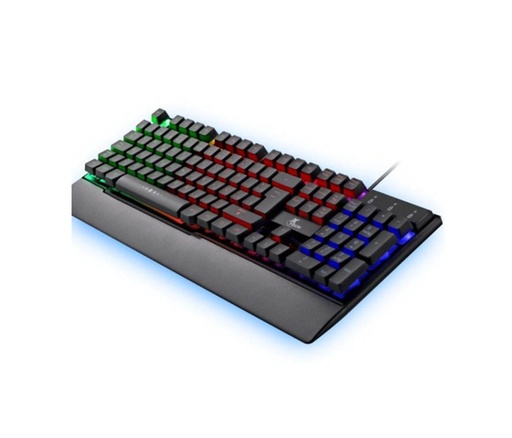 Teclado gamer Xtech XTK-510E, usb, ingles, multimedia, luz de fondo