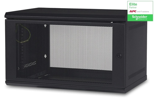 Gabinete de pared APC netshelter WX 6U, peso soportado 90.91 KG, black (AR106)