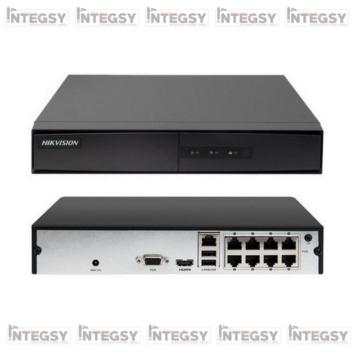 NVR Hikvision, 8 canales, HDMI/VGA output, 1-CH, resolution HDMI/VGA output at 1080P