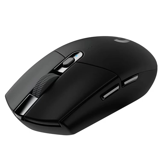 Mouse Logitech G305 lightspeed wireless gaming, color negro, óptico usb, 6 botones
