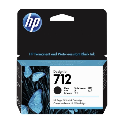 Cartucho HP 712 3ED71A negro 80ML