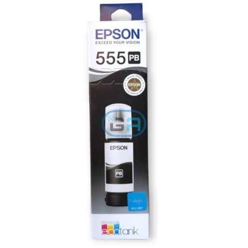 Botella de tinta Epson 555 negro fotografico 65ML para impresora L8180