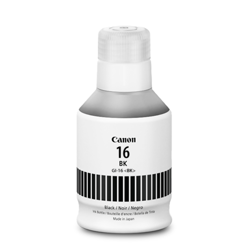 Botella de tinta Canon gi-16 negro, 170.0ML., compatible con maxify: GX 3010, GX4010