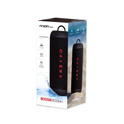 Bocina Argom boogieboom+ bluetooth , TWS, waterproof IPX7, 10W, 8 horas de carga, 1800 mah